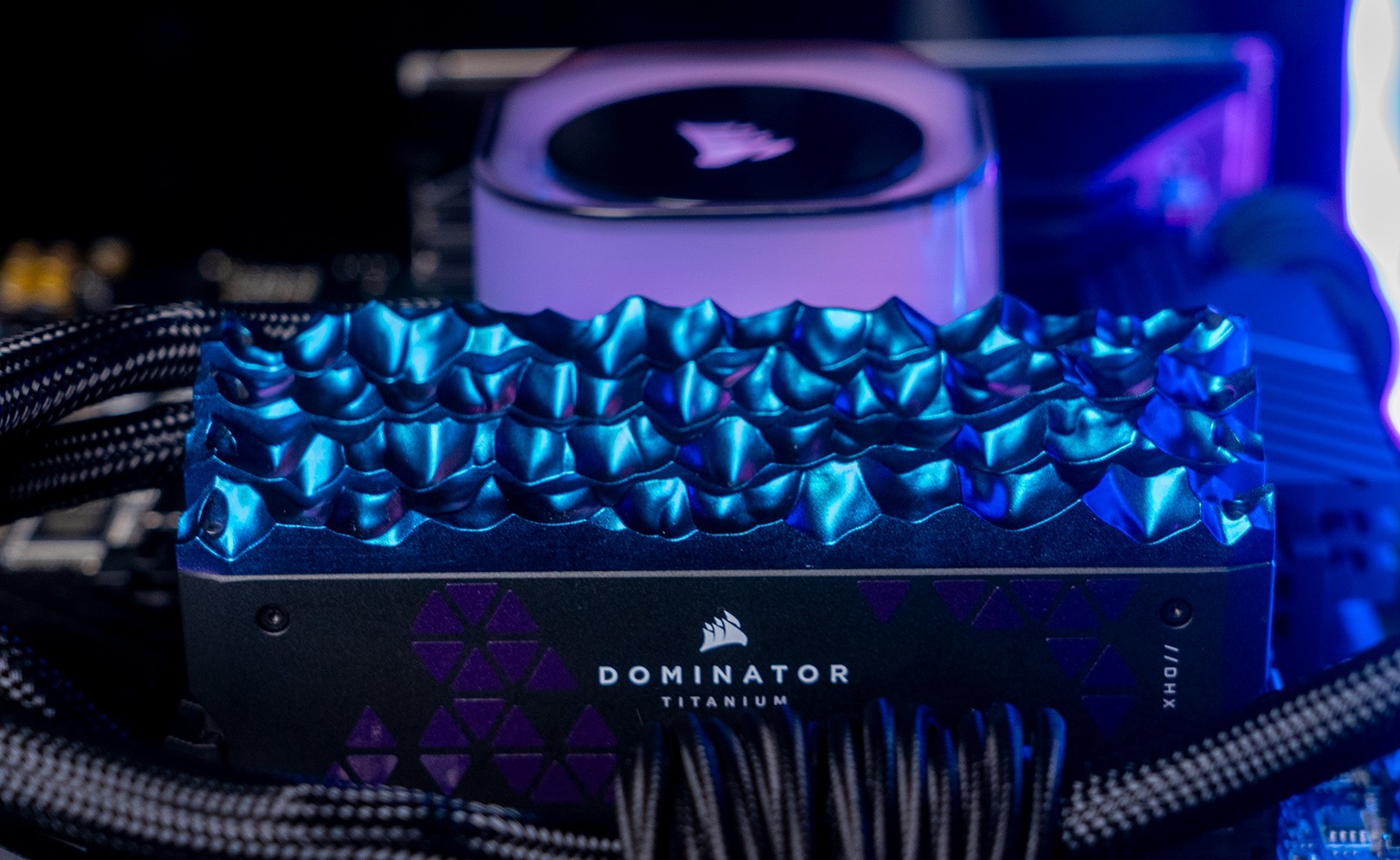 Corsair showcases custom toppers for their DOMINATOR TITANIUM DDR5 memory