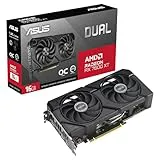 ASUS Dual Radeon RX 7600 XT OC Edition 16GB GDDR6 - Tarjeta gráfica (AMD RDNA 3, PCIe 4.0, 16GB de Memoria GDDR6, HDMI 2.1, DisplayPort 2.1)