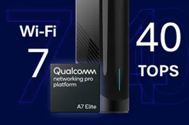 Qualcomm lanza la plataforma Networking Pro A7 Elite donde reune WiFi7, 5G, eth 10 Gbps junto con IA de hasta 40 TOPS